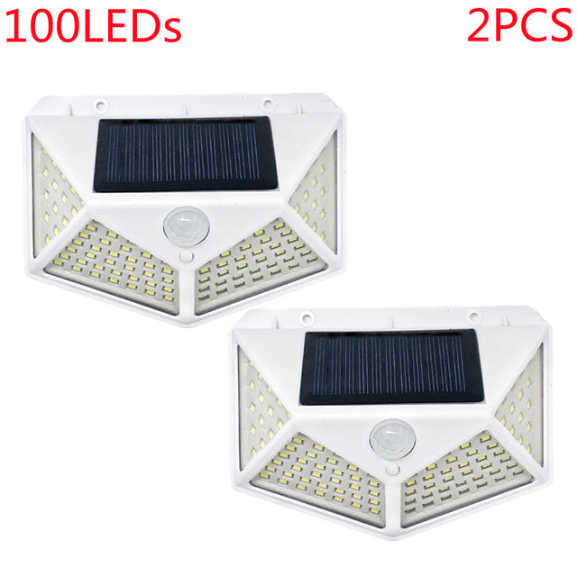 Lot de 2 Appliques solaire avec capteur de mouvement