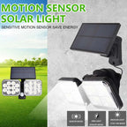 Applique LED solaire double éclairage puissant