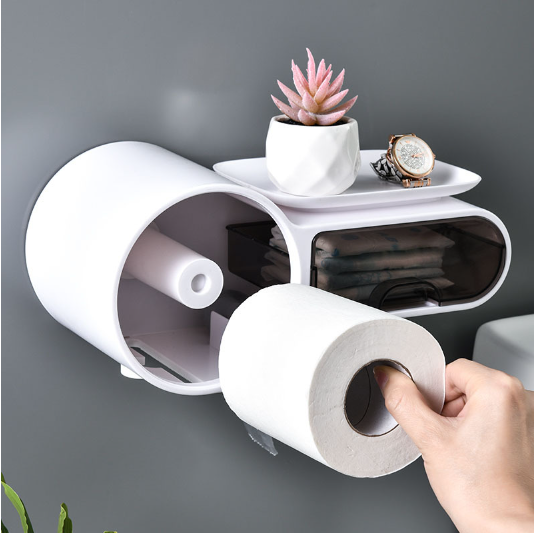 Porte-papier Hygiénique et Multifonctionnel