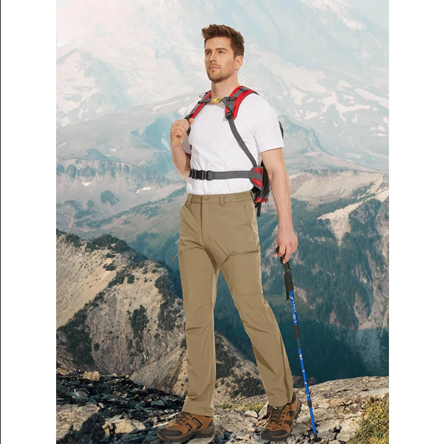 Pantalon de Randonnée Imperméable avec Multi-Poches pour Homme