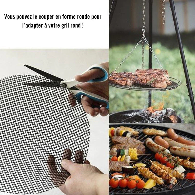 Lot de 2 Grilles antiadhésives pour BBQ