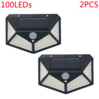 Lot de 2 Appliques solaire avec capteur de mouvement