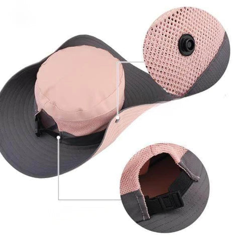 Chapeau anti-UV pliable pour femme