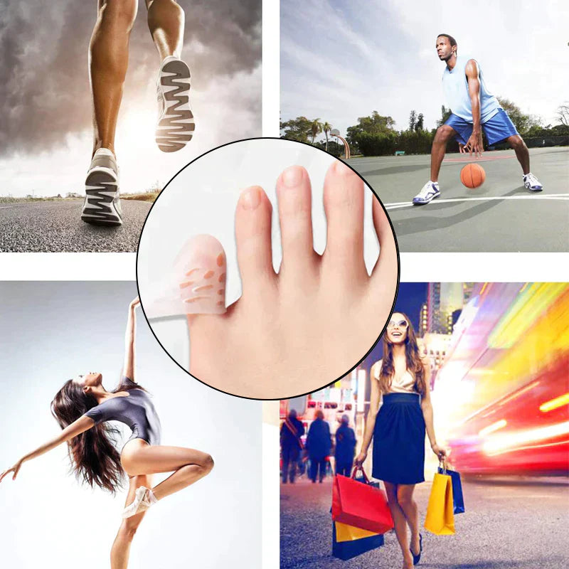 Lot de 5 Paires de Protège-orteils anti-friction et silicone