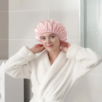 Bonnet de Douche Réutilisable Intérieur Microfibre