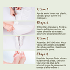 Lot de 6 Paires Masques Exfoliants pour Pied