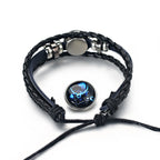 Bracelet Cuir Tressé Zodiaque – 12 Signes