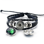 Bracelet Cuir Tressé Zodiaque – 12 Signes