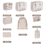 Sacs organisateur compressé pour valise - Set de 8 pièces