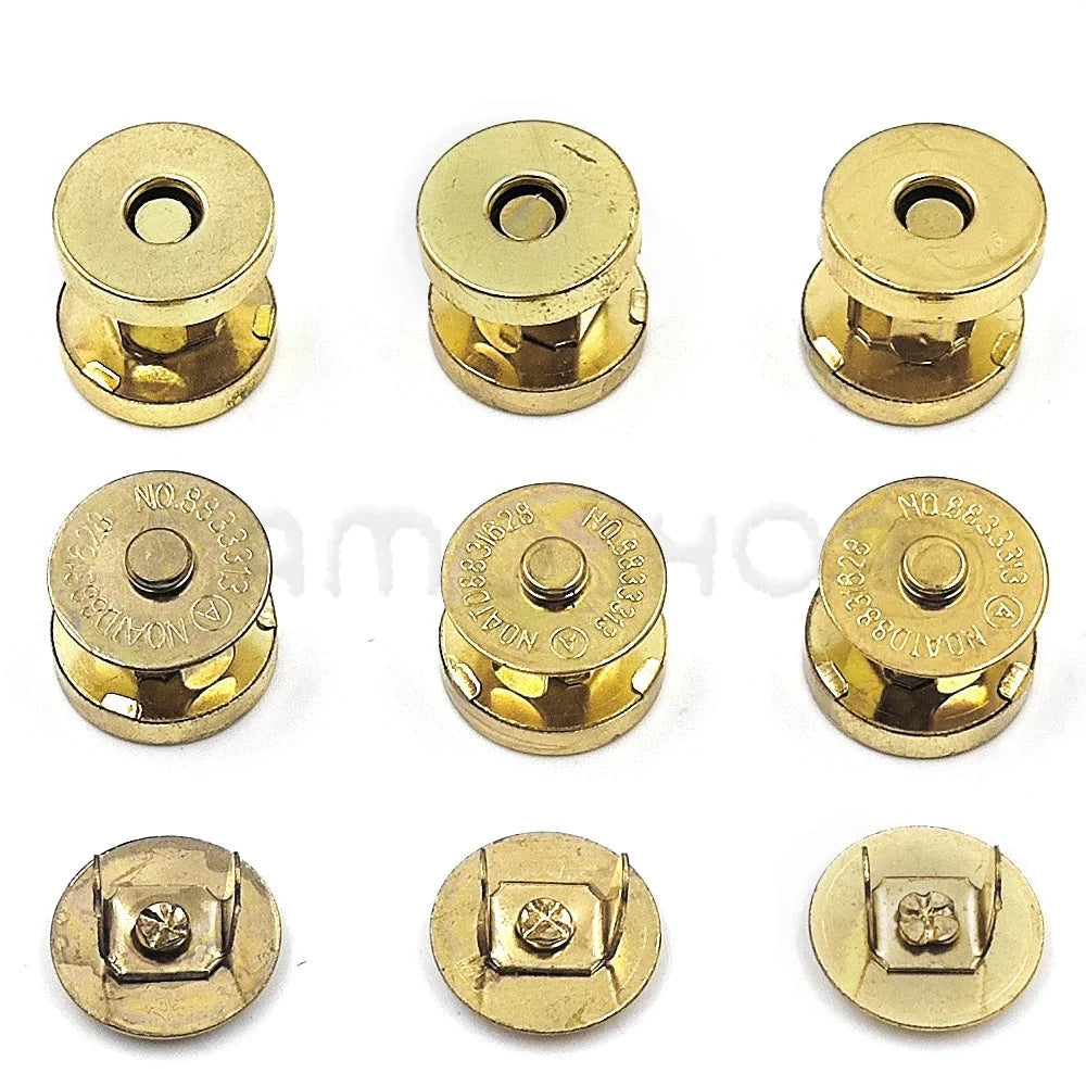 Lot de 10 boutons à pression magnétiques