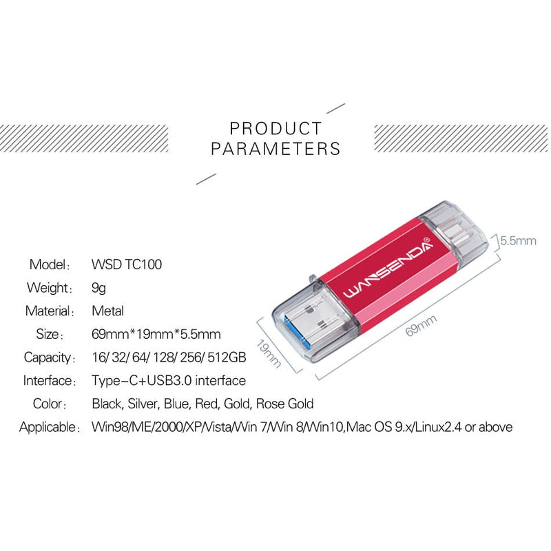 Clé USB 3.0 64GO Multifonctions