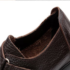 Slippers compensées avec scratch facile à enfiler