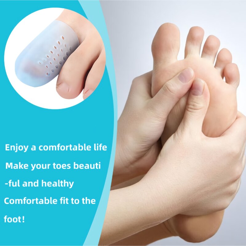 Lot de 5 Paires de Protège-orteils anti-friction et silicone