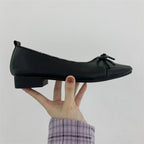 Ballerines chics en Cuir PU - Bicolores