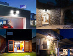 Applique LED solaire double éclairage puissant