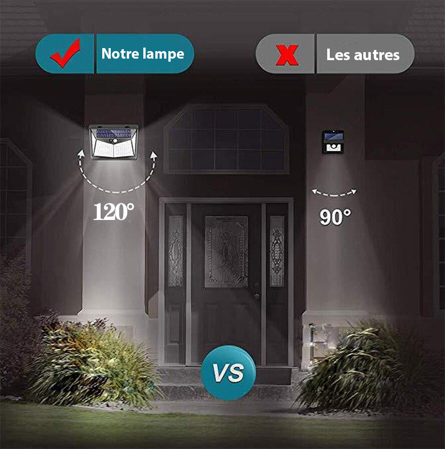 Lot de 2 Appliques solaire avec capteur de mouvement