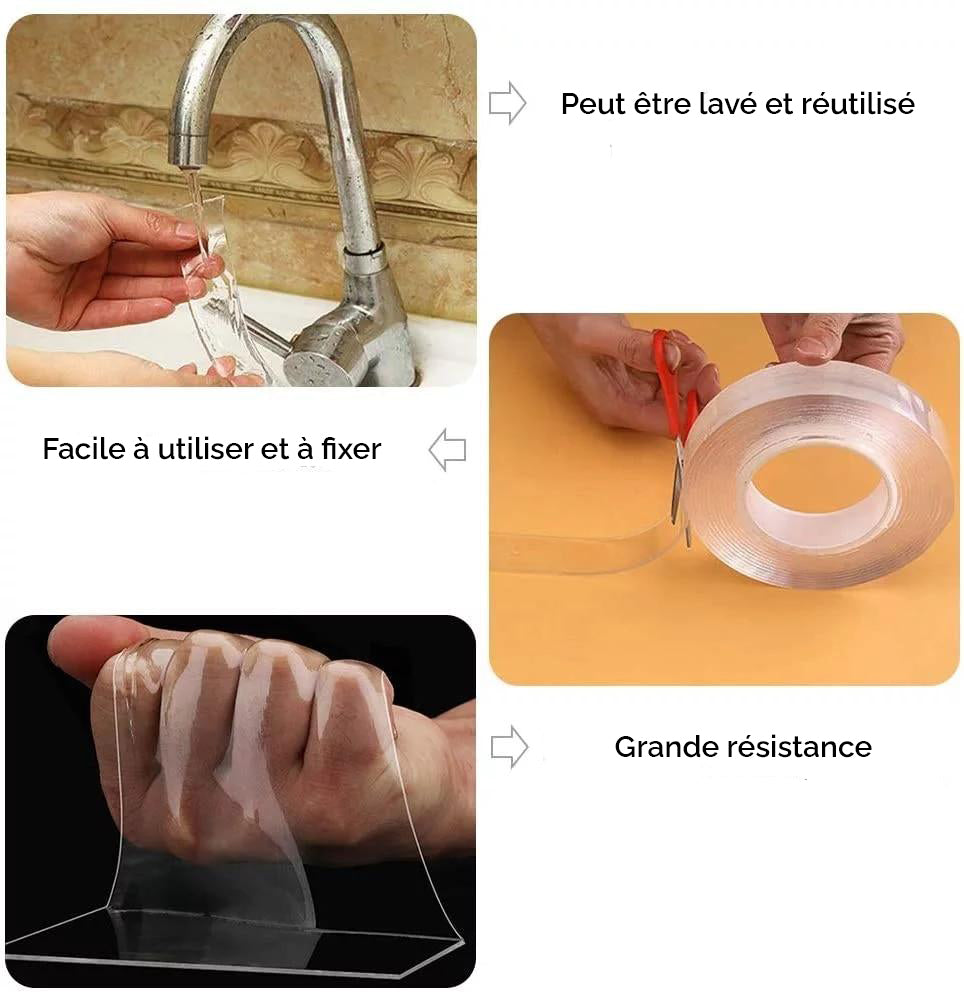 Bande adhésive double face en silicone