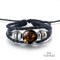 Bracelet Cuir Tressé Zodiaque – 12 Signes
