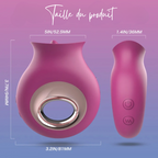 LICKY - Mini vibromasseur stimulateur cunnilingus 2 en 1