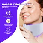 Masque Visage & Cou Anti-âge Luminothérapie 7 Couleurs