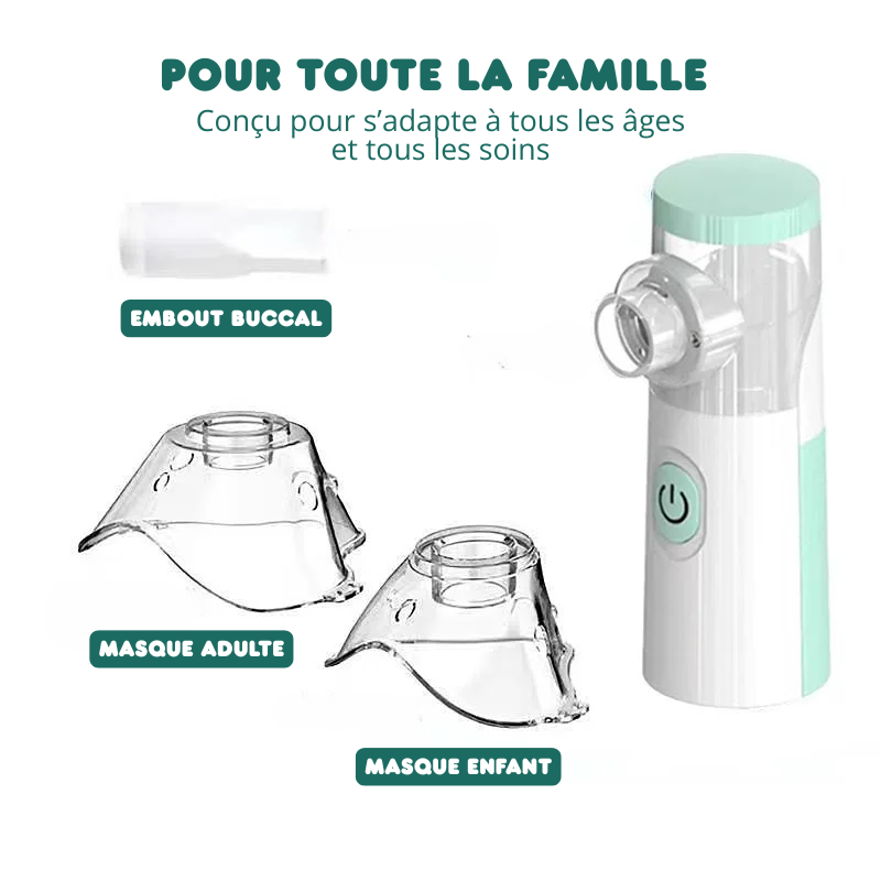Mini Nébuliseur Médical - Idéal pour maladies respiratoires