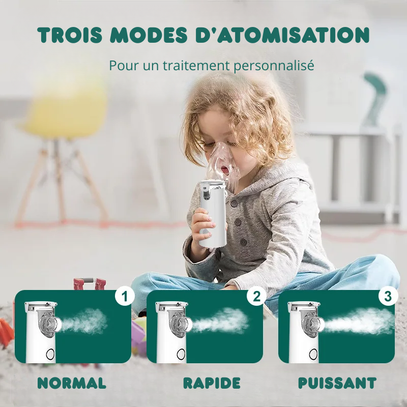Mini Nébuliseur Médical - Idéal pour maladies respiratoires