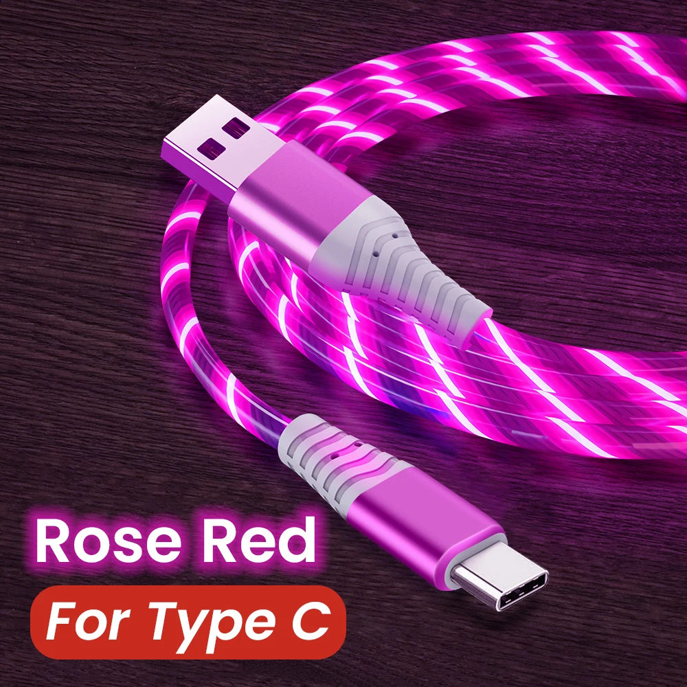 Câble LED 5A Ultra Rapide Type-C et Micro USB