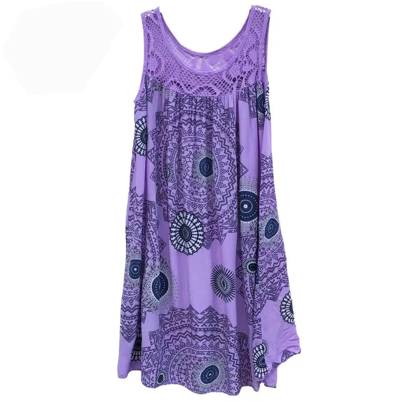 Robe d'Été à Motif Mandala - Spéciale Grandes Tailles