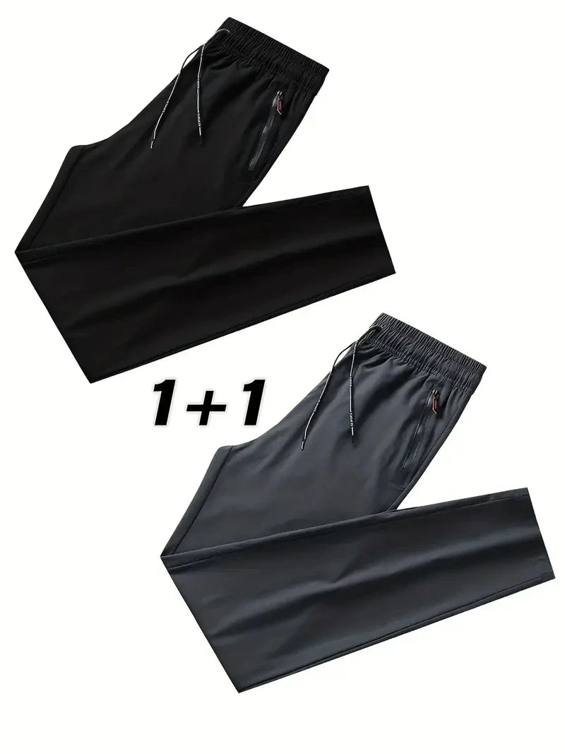 Lot de 2 Pantalons Décontractés Stretch Coupe Droite - Homme