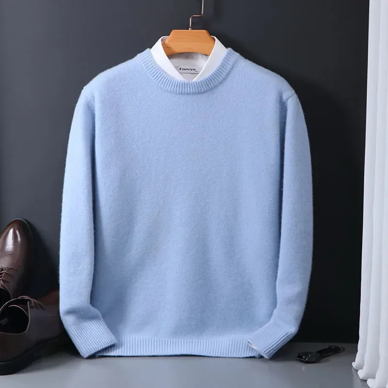 Pull col rond doux et intemporel pour Homme