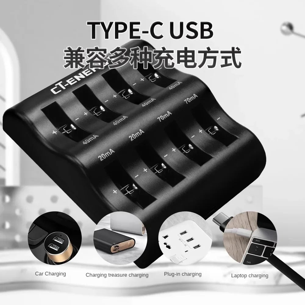 Chargeur Intelligent USB pour Piles Plates - 20mA, 40mA & 70mA