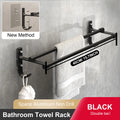Porte-Serviettes Mural Double Barre Sans Perçage
