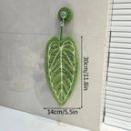 Leafy - Serviette à Main en Microfibre Absorbante en forme de Feuille