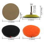 Kit de Restauration Polissage de Phares pour Perceuse Électrique - KIT 21PCS