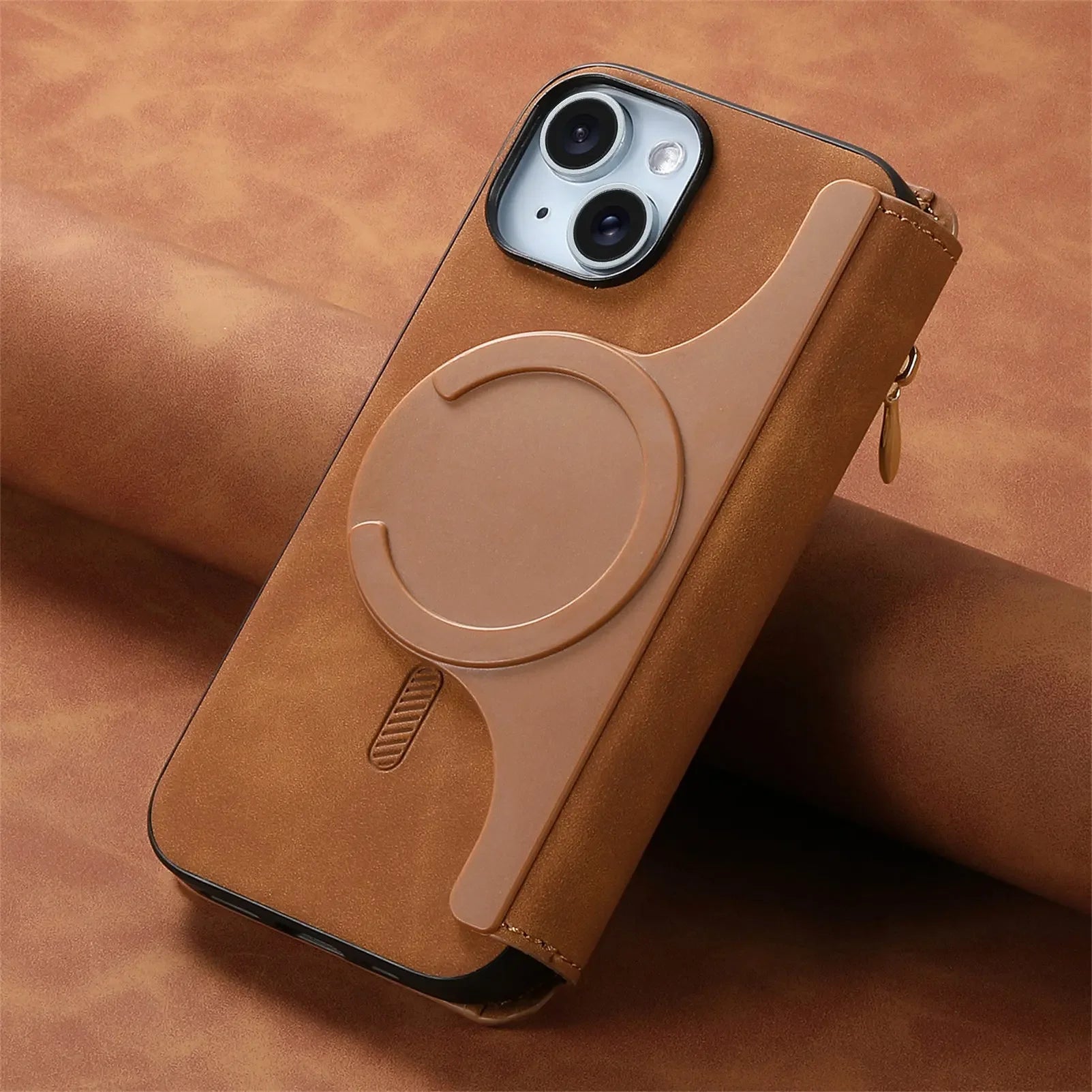 Coque de Téléphone Magnétique 2 en 1 Porte-feuille multifonctionnelle