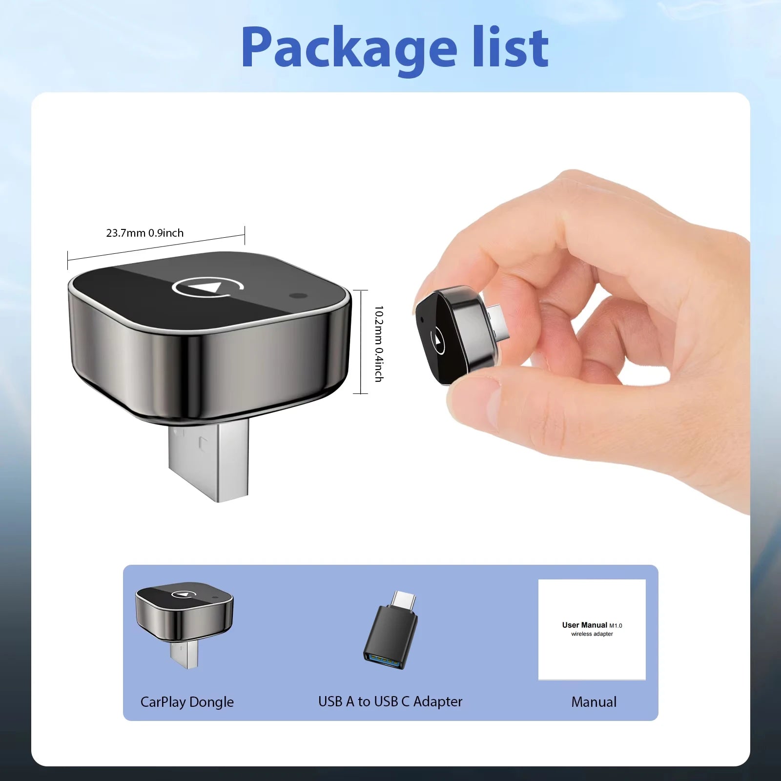 Adaptateur CarPlay Sans fil pour Voiture