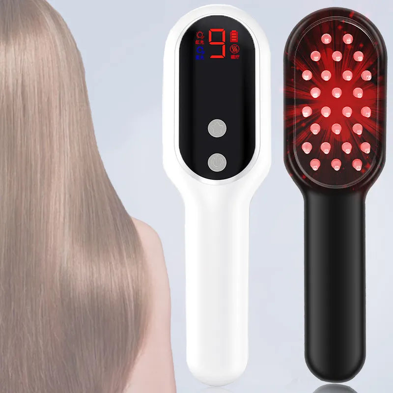 Peigne de massage infrarouge anti-chute de cheveux
