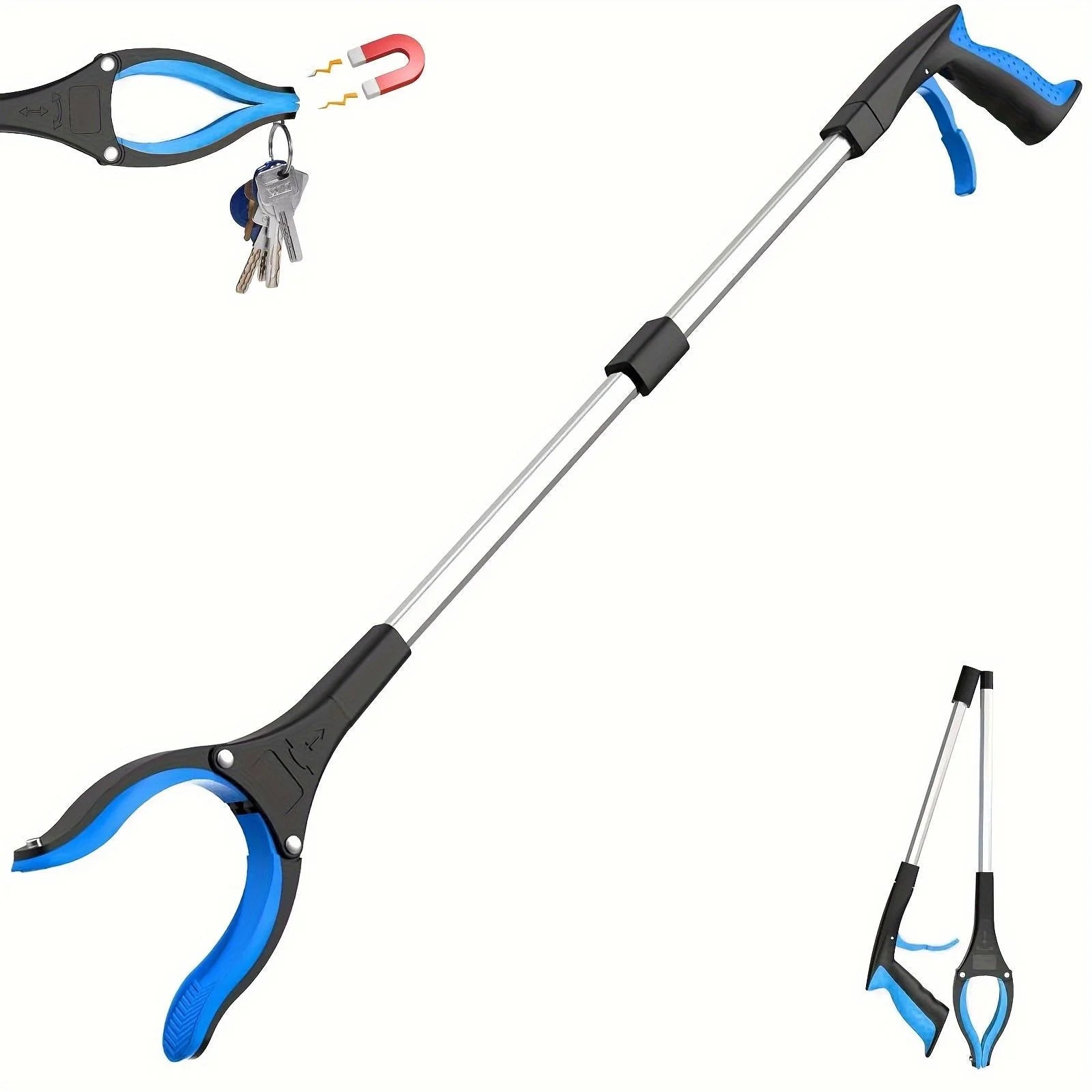 Pince à Ramasser Pliable Aimantée 32" — rotation 360°