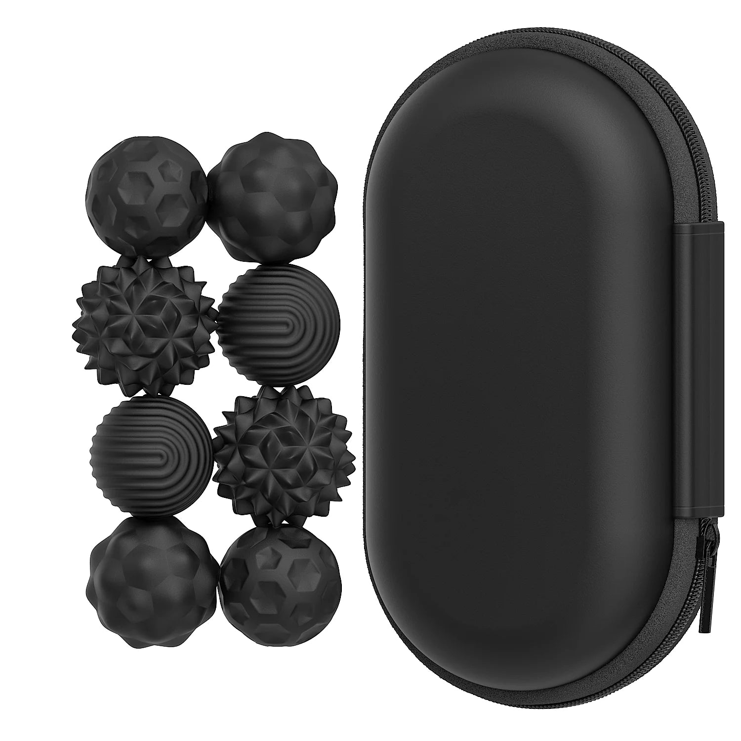 8x Boules Sensorielles Magnétiques en Silicone - Anti-Stres & Concentration