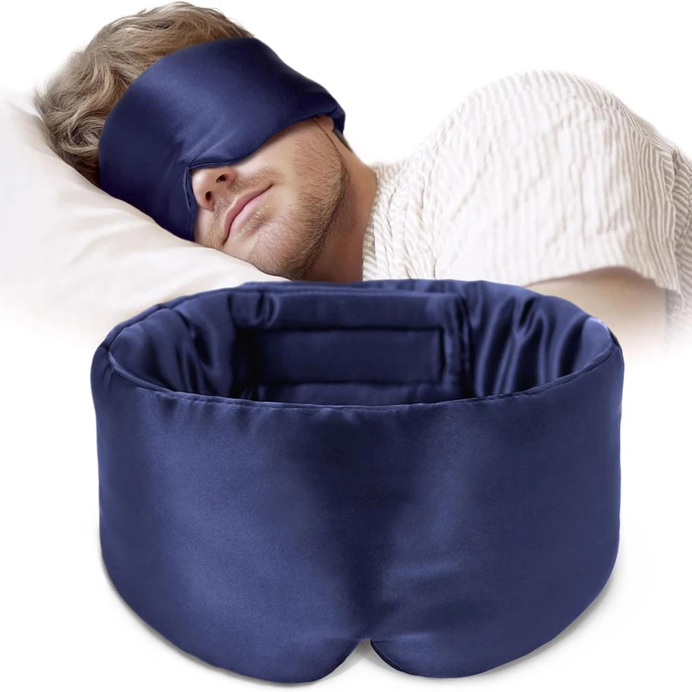 Bandeau de Sommeil XL en Soie de Mûrier Réglable