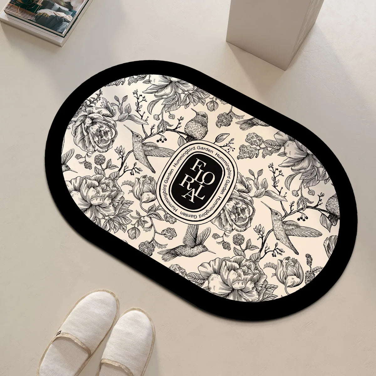 Alfombrilla de Baño Antideslizante de Secado Ultrarrápido - Elegante Diseño Floral