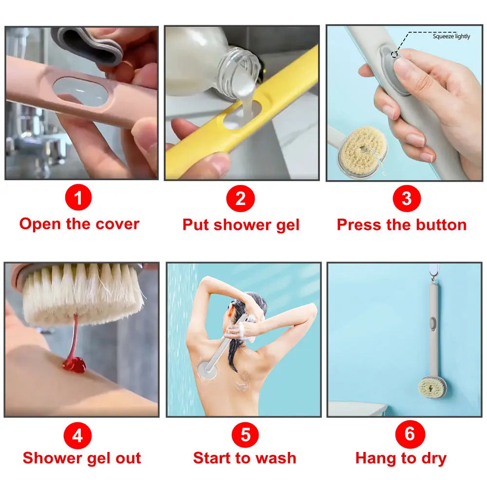 Brosse de Massage et Bain à Long Manche