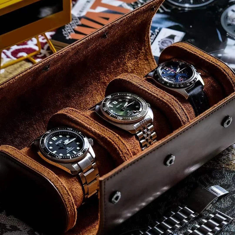 Etui de voyage pour montres en Cuir PU - 3 emplacements