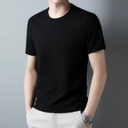 T-Shirt Gaufré Respirant à Col Rond – Homme