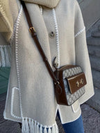 Manteau Écharpe Avec Touche de Tassel