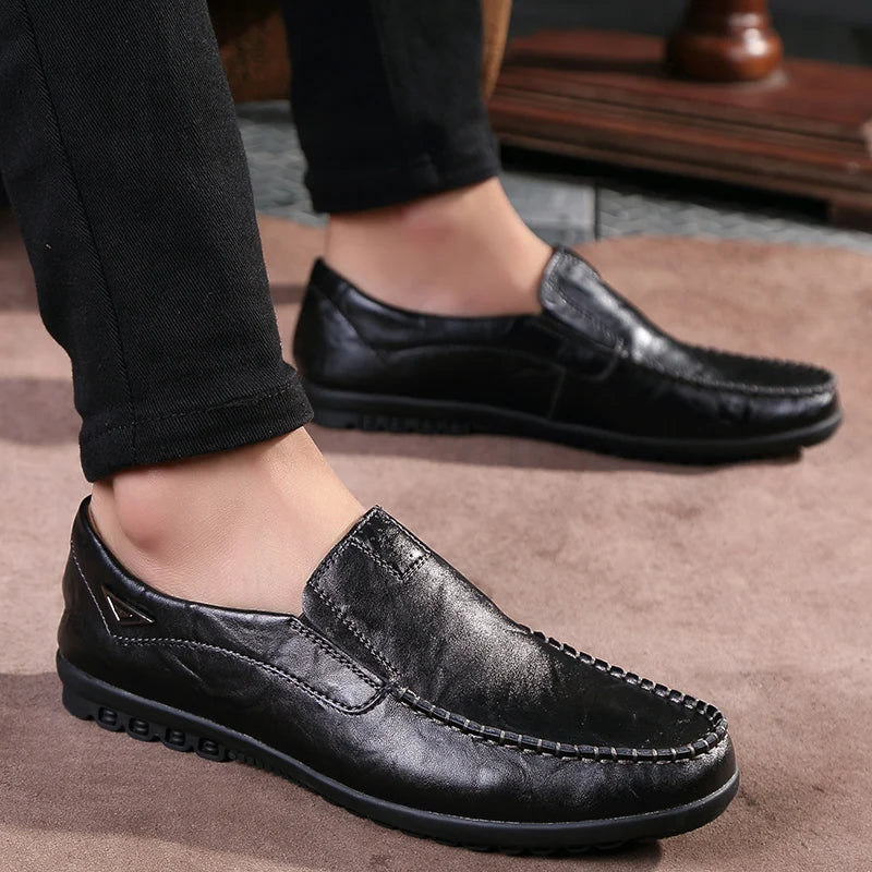 Mocassins décontractées en cuir véritable - Structure ULTRA souple