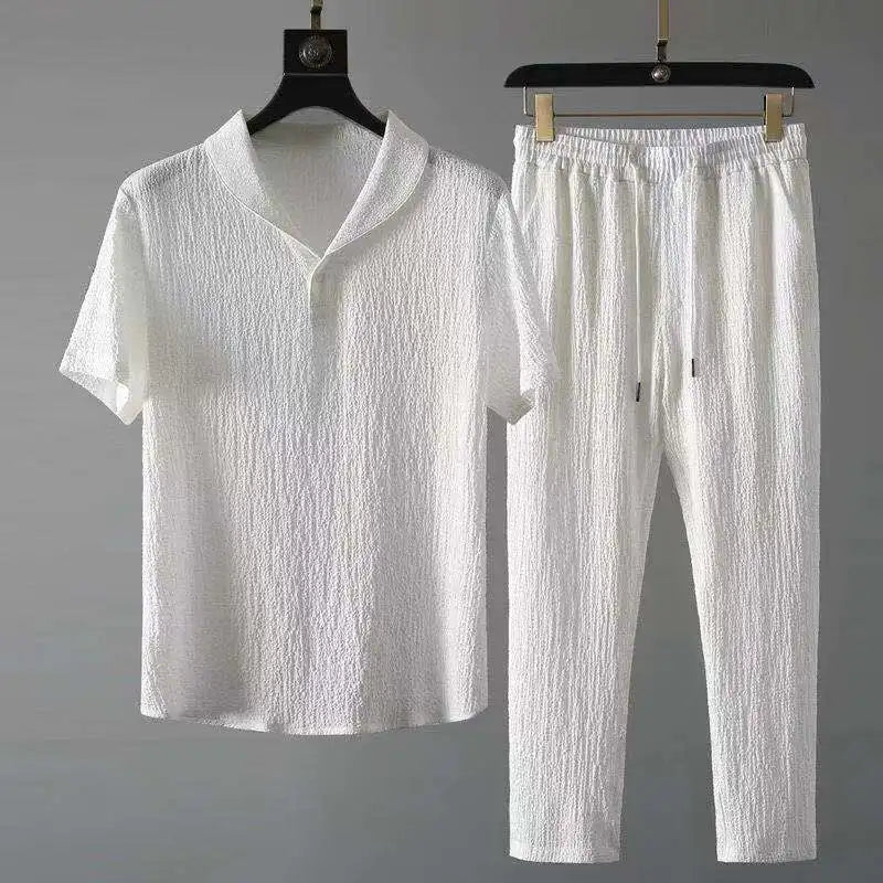 Ensemble décontracté Chemise et Pantalon fluide