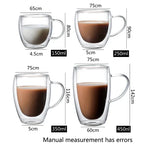 Lot de 6 Verres à café double paroi - Préservez la chaleur de votre café