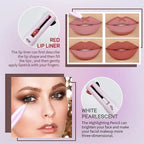 Stylo à maquillage 4 en 1 : sourcils, eye liner, lèvres et highlighter - 1 OFFERT