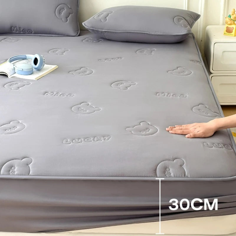 Protège-Matelas Anti-acarien, Imperméable & Élastique - Single, Queen & King